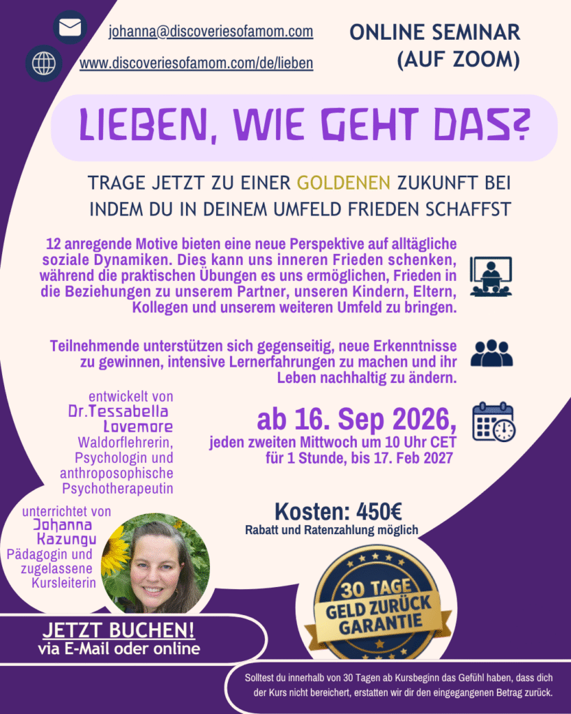 Poster zum neuen Kursbeginn im September 