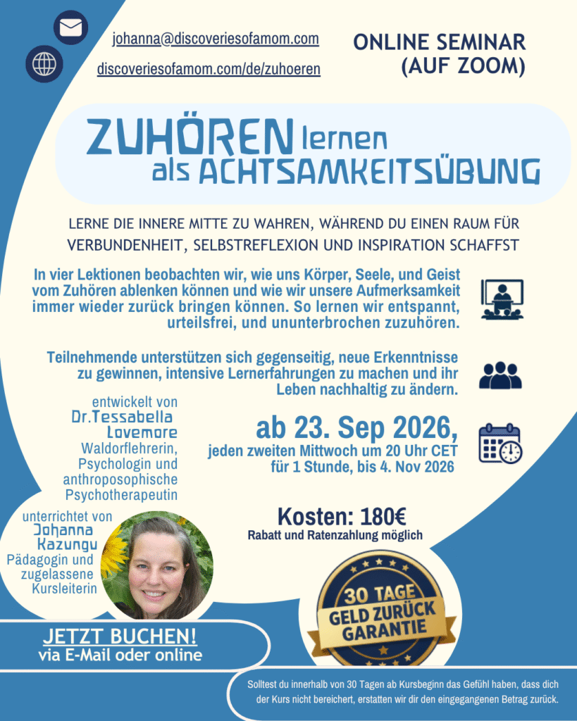 Poster zum neuen Kurs - Start am 23.9.