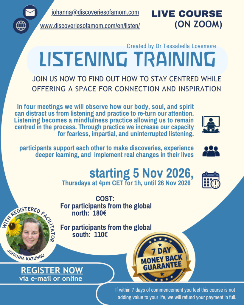 poster for the new course starting in November
